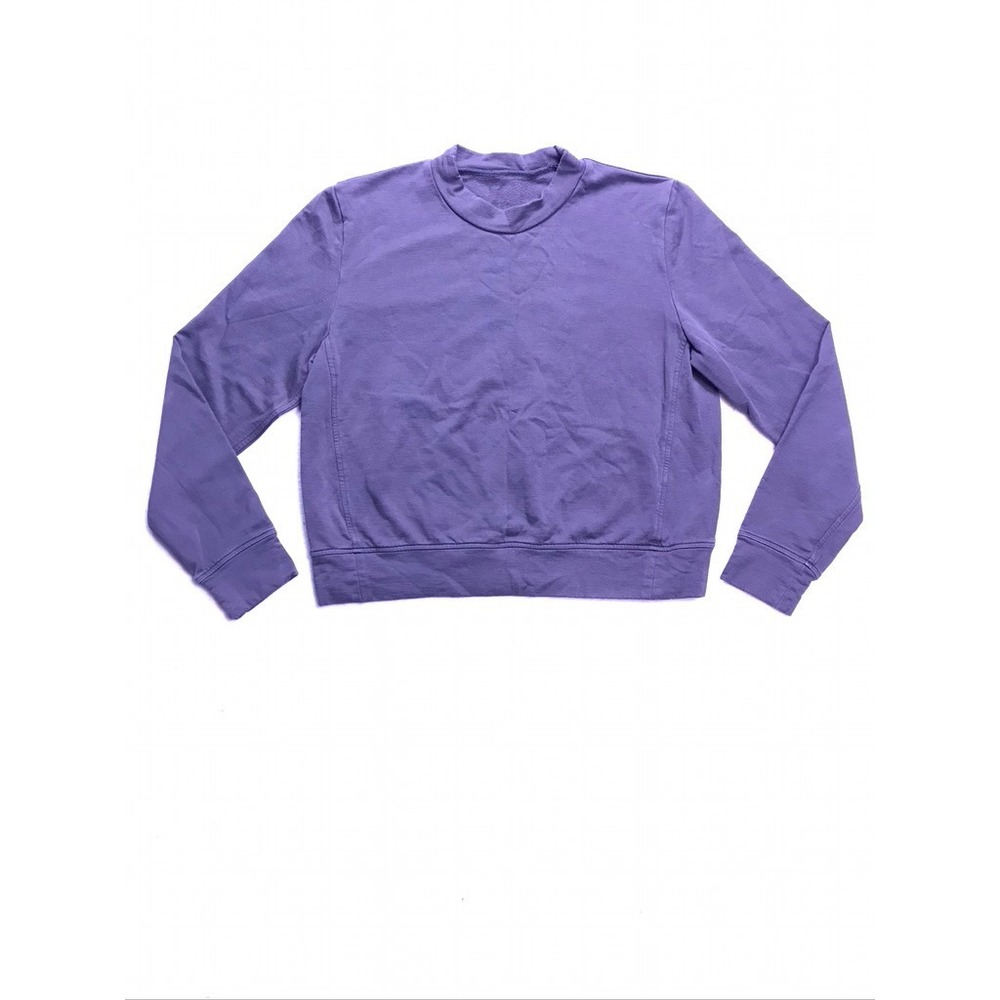 Lululemon Perfectly Oversized Crop Crew Women Purple Pullover Sweatshirt